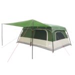 vidaXL Rodinný stan Zelená 500 x 400 x 230 cm Polyester a oceľ – Obrázok 3