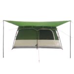 vidaXL Rodinný stan Zelená 500 x 400 x 230 cm Polyester a oceľ – Obrázok 5