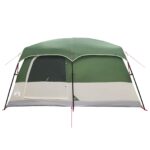 vidaXL Rodinný stan Zelená 500 x 400 x 230 cm Polyester a oceľ – Obrázok 7