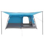 vidaXL Rodinný stan Modrá 500 x 400 x 230 cm Polyester a oceľ – Obrázok 4