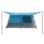 vidaXL Rodinný stan Modrá 500 x 400 x 230 cm Polyester a oceľ – Obrázok 5
