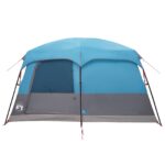 vidaXL Rodinný stan Modrá 500 x 400 x 230 cm Polyester a oceľ – Obrázok 7