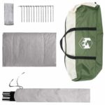 vidaXL Stan chata so strechou Zelená 210 x 210 x 138 cm Polyester – Obrázok 9