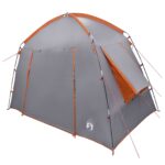 vidaXL Stan chata Šedá a oranžová 210 x 210 x 138 cm Polyester – Obrázok 3