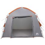 vidaXL Stan chata Šedá a oranžová 210 x 210 x 138 cm Polyester – Obrázok 4