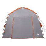 vidaXL Stan chata Šedá a oranžová 210 x 210 x 138 cm Polyester – Obrázok 5