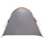 vidaXL Stan chata Šedá a oranžová 210 x 210 x 138 cm Polyester – Obrázok 7