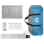 vidaXL Stan chata so strechou Modrá 300 x 210 x 156 cm Polyester – Obrázok 9