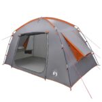vidaXL Stan chata Šedá a oranžová 300 x 210 x 156 cm Polyester – Obrázok 2