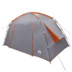 vidaXL Stan chata Šedá a oranžová 300 x 210 x 156 cm Polyester – Obrázok 3