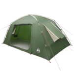 vidaXL Stan chata so strechou Zelená 400 x 210 x 180 cm Polyester – Obrázok 2