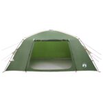 vidaXL Stan chata so strechou Zelená 400 x 210 x 180 cm Polyester – Obrázok 4