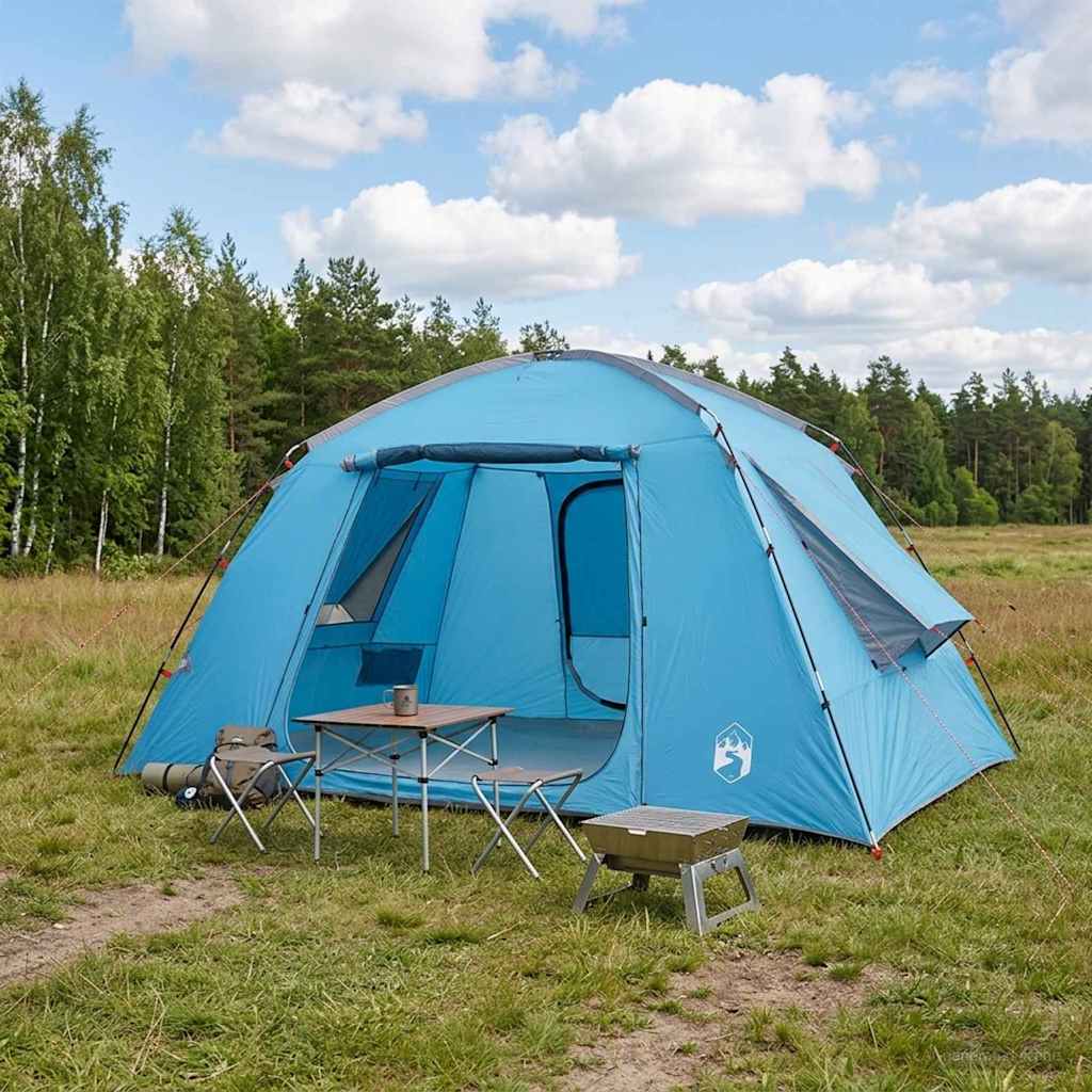 42028516_1.jpg vidaXL Stan chata so strechou Modrá 400 x 210 x 180 cm Polyester – Obrázok 1