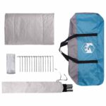 vidaXL Stan chata so strechou Modrá 400 x 210 x 180 cm Polyester – Obrázok 9