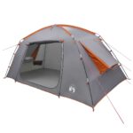vidaXL Stan chata Šedá a oranžová 400 x 210 x 180 cm Polyester – Obrázok 2