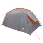 vidaXL Stan chata Šedá a oranžová 400 x 210 x 180 cm Polyester – Obrázok 3
