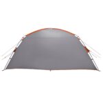 vidaXL Stan chata Šedá a oranžová 400 x 210 x 180 cm Polyester – Obrázok 7