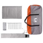 vidaXL Stan chata Šedá a oranžová 400 x 210 x 180 cm Polyester – Obrázok 9