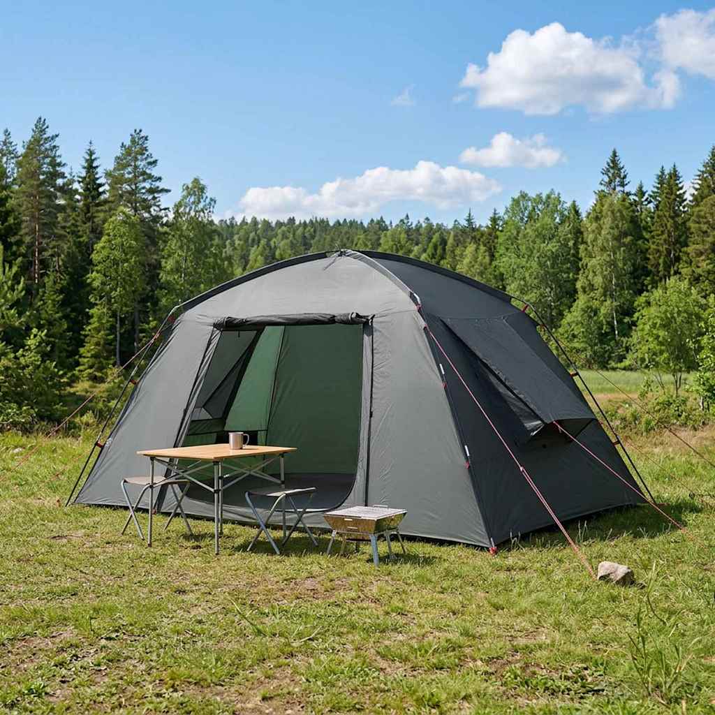 42028518_1.jpg vidaXL Stan chata Armádna zelená 400 x 210 x 180 cm Polyester – Obrázok 1