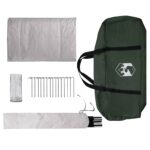 vidaXL Stan chata Armádna zelená 400 x 210 x 180 cm Polyester – Obrázok 9