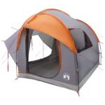 vidaXL Auto Stan Šedá a oranžová 239 x 210 x 210 cm Polyester a oceľ – Obrázok 2