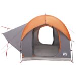 vidaXL Auto Stan Šedá a oranžová 239 x 210 x 210 cm Polyester a oceľ – Obrázok 4