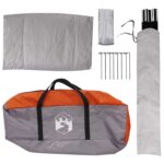 vidaXL Auto Stan Šedá a oranžová 239 x 210 x 210 cm Polyester a oceľ – Obrázok 9