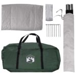 vidaXL Auto Stan Armádna zelená 239 x 210 x 210 cm Polyester a oceľ – Obrázok 9