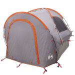 vidaXL Auto Stan Šedá a oranžová 200 x 170 x 170 cm Polyester a oceľ – Obrázok 3