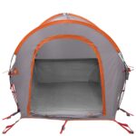 vidaXL Auto Stan Šedá a oranžová 200 x 170 x 170 cm Polyester a oceľ – Obrázok 4