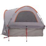 vidaXL Auto Stan Šedá a oranžová 200 x 170 x 170 cm Polyester a oceľ – Obrázok 5