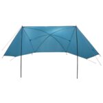 vidaXL Auto Stan so strechou Modrá 308 x 215 x 220 cm Polyester a oceľ – Obrázok 3