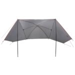 vidaXL Auto Stan Šedá a oranžová 308 x 215 x 220 cm Polyester a oceľ – Obrázok 3