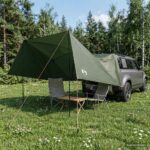 vidaXL Auto Stan Armádna zelená 308 x 215 x 220 cm Polyester a oceľ