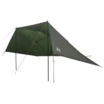 vidaXL Auto Stan Armádna zelená 308 x 215 x 220 cm Polyester a oceľ – Obrázok 2
