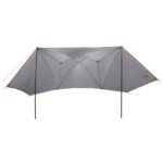 vidaXL Auto Stan Šedá a oranžová 350 x 250 cm Polyester a oceľ – Obrázok 3