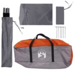 vidaXL Auto Stan Šedá a oranžová 350 x 250 cm Polyester a oceľ – Obrázok 7