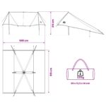 vidaXL Prístrešok na vozidlo Armádna zelená 518 x 580 x 215 cm – Obrázok 10