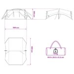 vidaXL Stanová plachta vodoodolná Modrá 695 x 580 x 200 cm – Obrázok 9