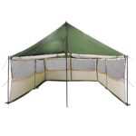 vidaXL Rodinný stan Zelená 450 x 400 x 265 cm Polyester a oceľ – Obrázok 6