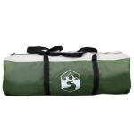 vidaXL Rodinný stan Zelená 450 x 400 x 265 cm Polyester a oceľ – Obrázok 8