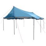 vidaXL Rodinný stan Modrá 450 x 400 x 265 cm Polyester a oceľ – Obrázok 4