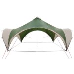 vidaXL Párty stan Zelená 500 x 500 x 350 cm Polyester a oceľ – Obrázok 3