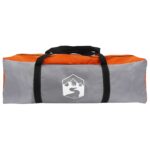 vidaXL Párty stan Šedá a oranžová 500 x 500 x 350 cm Polyester a oceľ – Obrázok 4