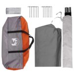 vidaXL Párty stan Šedá a oranžová 400 x 400 x 320 cm Polyester a oceľ – Obrázok 5