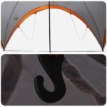 vidaXL Párty stan Šedá a oranžová 400 x 400 x 320 cm Polyester a oceľ – Obrázok 6