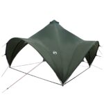 vidaXL Párty stan Armádna zelená 400 x 400 x 320 cm Polyester a oceľ – Obrázok 2