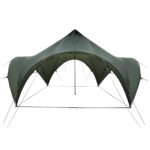 vidaXL Párty stan Armádna zelená 400 x 400 x 320 cm Polyester a oceľ – Obrázok 3
