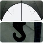 vidaXL Párty stan Armádna zelená 400 x 400 x 320 cm Polyester a oceľ – Obrázok 6