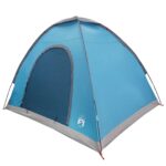 vidaXL Kempingový stan so strechou Modrá 190 x 140 x 105 cm – Obrázok 3